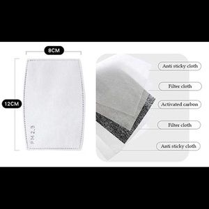 30 PCs Filters for Fabric Face Mask.